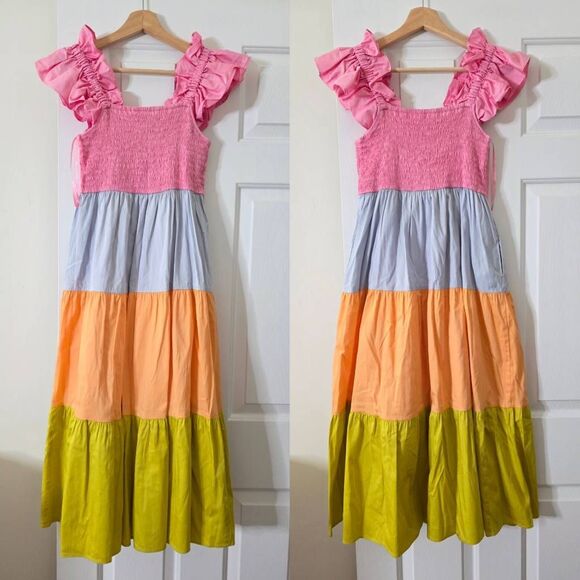 CROSBY BY MOLLIE BURCH the bray dress in colorblock M - Picture 2 of 7